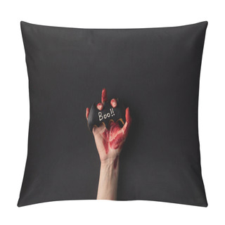 Personality  Hand Holding Halloween Cookie Pillow Covers