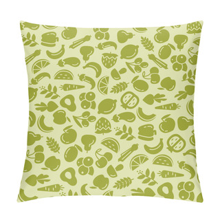 Personality  Fruit And Vegetables Seamless Pattern Pillow Covers