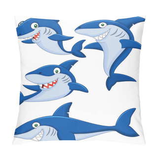 Personality  Cartoon Shark Collection Set Pillow Covers