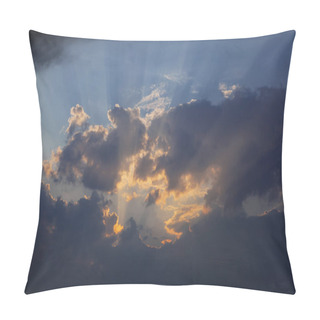 Personality  Stormy Sky With Rays Of The Sun. Pillow Covers