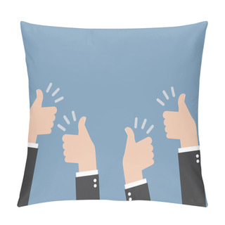 Personality  Many Thumbs Up Gestures Pillow Covers