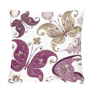 Personality  Set Vintage Butterflies Pillow Covers