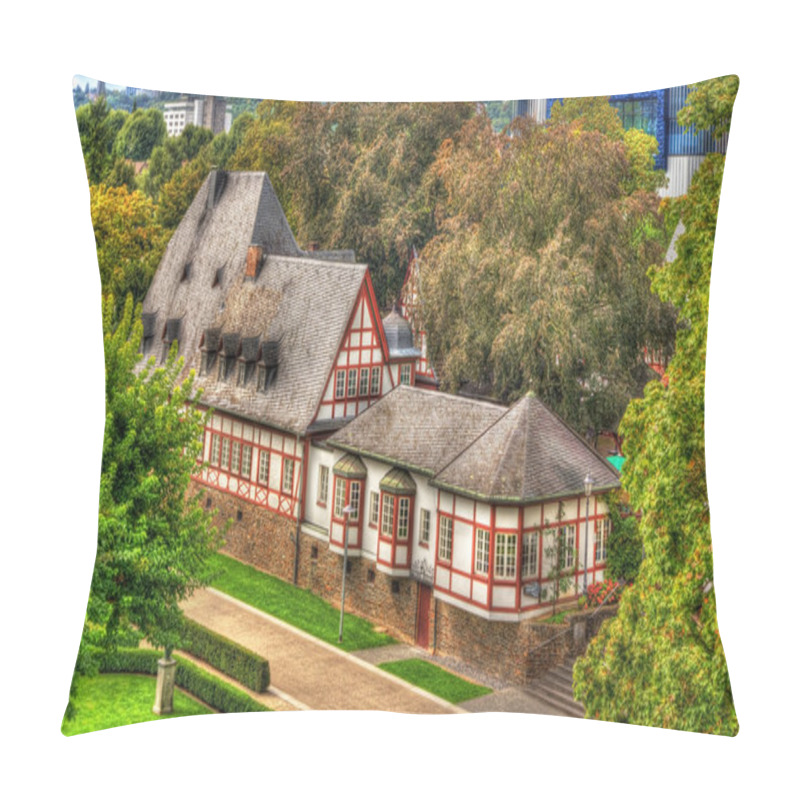 Personality  Traditional German Helf-timbered House In Koblenz Pillow Covers