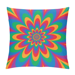 Personality  Infinite Flower Color Spectrum Pillow Covers