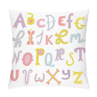 Personality  Hand Drawn Alphabet Pillow Covers