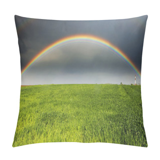 Personality  Rainbow Against A Stormy Sky Pillow Covers