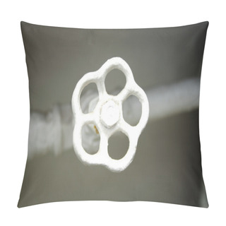 Personality  Old White Radiator Valve Close Up Pillow Covers