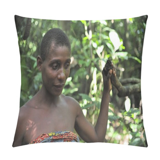 Personality  Jungle Portrait Of A Woman Pillow Covers