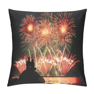 Personality  Couple Watching Fireworks  Pillow Covers