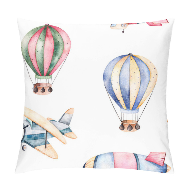 Personality  Seamless pattern with air balloons pillow covers