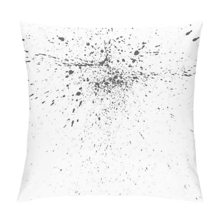 Personality  Vector Black Ink Drops Grunge Texture Pillow Covers