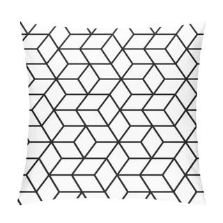 Personality  Seamless Geometric Pattern With Cubes. Pillow Covers
