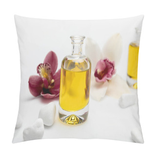 Personality  Essential Oil With Orchids Pillow Covers