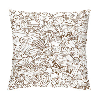 Personality  News And Knowledge Resource Doodle Collage Pillow Covers