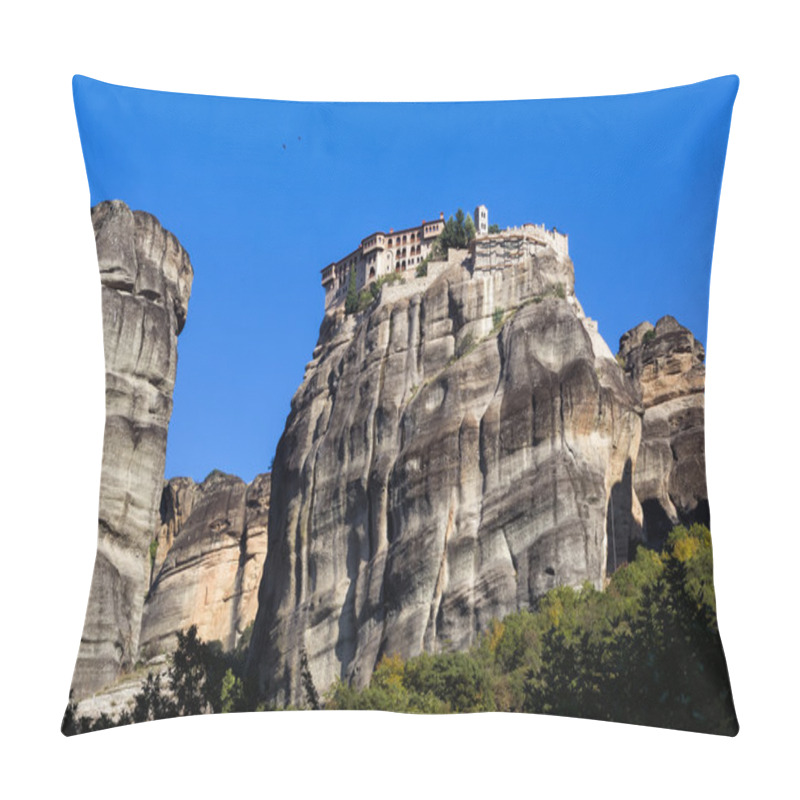 Personality  The Holy Monastery Of Varlaam, In Greece. The Holy Monastery Of  Pillow Covers