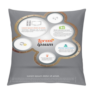 Personality  Circle Group Vector Background Pillow Covers