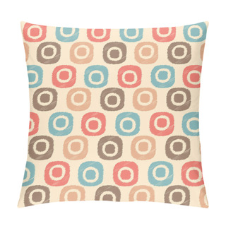 Personality  Seamless Abstract Ikat Pattern With The Image Of Oval Geometric Shapes Pillow Covers