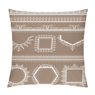 Personality  Lace Frame Pillow Covers