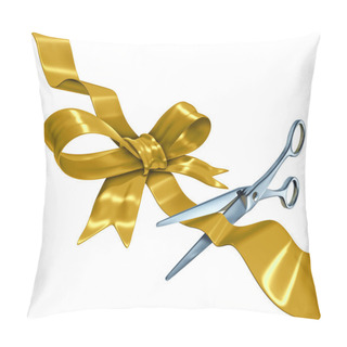 Personality  Gold Ribbon Cutting Pillow Covers