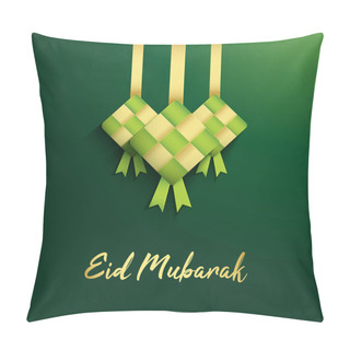 Personality  Ramadan Greeting Design With Ketupat Pillow Covers