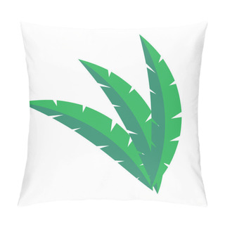 Personality  Palm Branch Illustration On A White Background Pillow Covers
