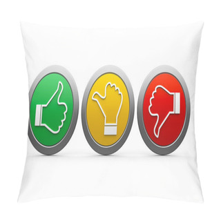 Personality  Icons Customer Satisfaction Pillow Covers
