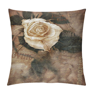 Personality  Grungy Rose Pillow Covers
