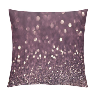 Personality  Violet Festive Christmas Abstract Bokeh Background Pillow Covers