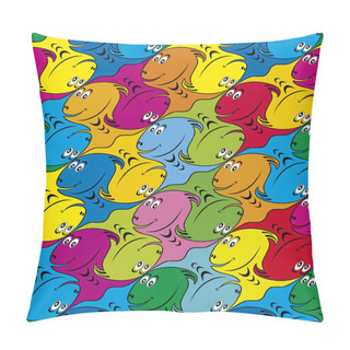 Personality  Seamless Fish Background Pillow Covers