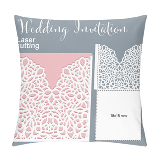 Personality  Vector Die Laser Cut Envelope Template Pillow Covers