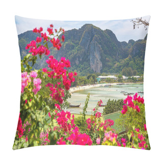 Personality  Panoramic Aerial View Of Phi Phi Don Island, Thailand In A Summer Day Pillow Covers