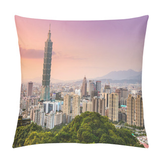 Personality  Taipei, Taiwan Skyline Of The Xinyi District. Pillow Covers