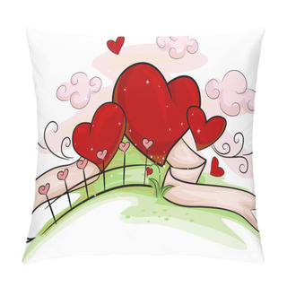Personality  Valentine Hearts Pillow Covers
