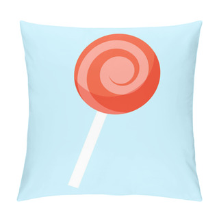 Personality  Vector Lollipop Candy Cartoon Icon Illustration Pillow Covers