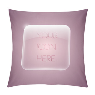 Personality  Vector Glossy Pink Icon Pillow Covers