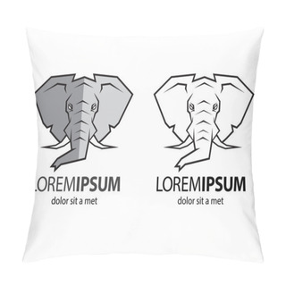 Personality  An Elephant Logo Pillow Covers