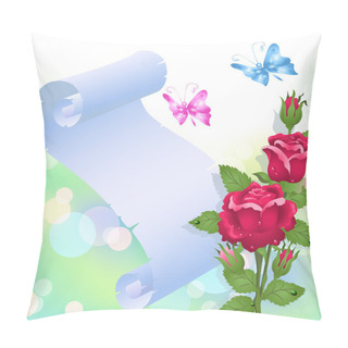 Personality  Scroll And Roses Pillow Covers