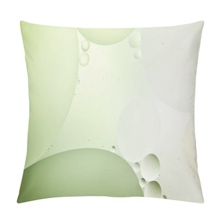 Personality  Beautiful Light Green Color Abstract Background From Mixed Water And Oil Pillow Covers