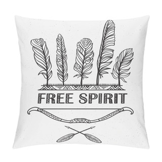 Personality  Boho Print With Feathers, Arrows  Pillow Covers