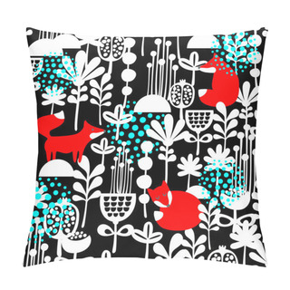 Personality  Foxes Seamless Pattern Pillow Covers