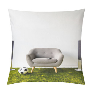 Personality  Armchair With Remote Controller, Ball And Loudspeakers  Pillow Covers