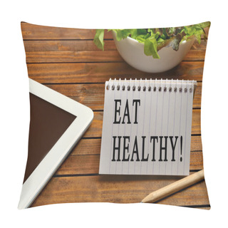 Personality  Eat Healthy Words Pillow Covers