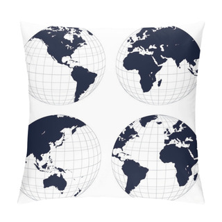 Personality  Earth Globes Pillow Covers
