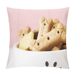 Personality  Dog Treats In A Bowl Pillow Covers