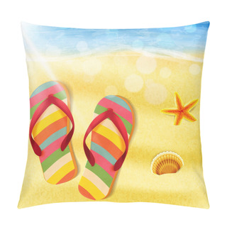 Personality  On The Beach Sea Summer Pillow Covers