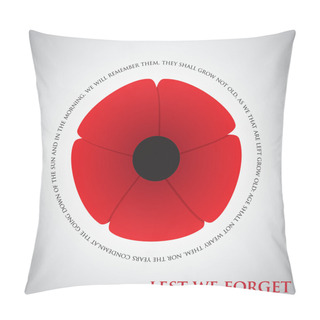 Personality  Remembrance Day Card Pillow Covers