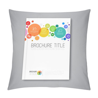 Personality  Vector Abstract Brochure Design Template Pillow Covers