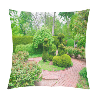 Personality  Formal Garden At Spring Pillow Covers