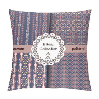 Personality  Set Of Ethnic Tribal Patterns Pillow Covers