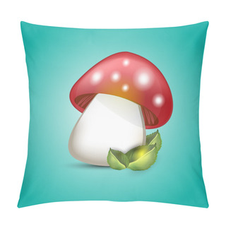 Personality  Vector Illustration Of Amanita Pillow Covers